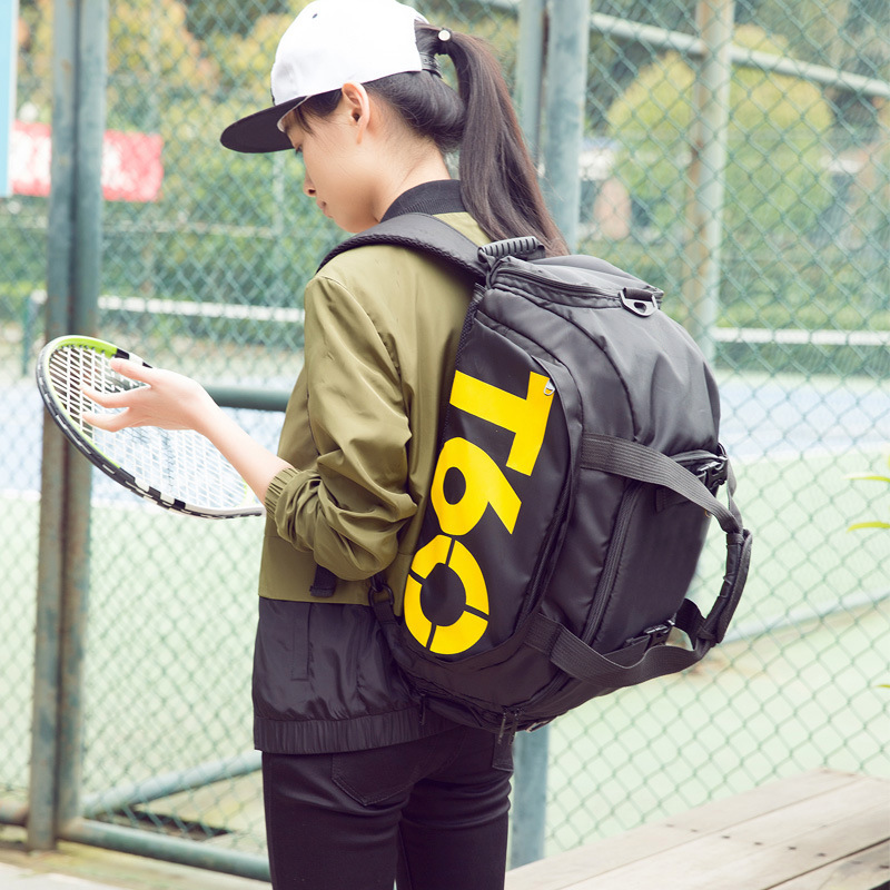 T60 New Men Sport Gym Bag Women Fitness Waterproof Outdoor Separate Space For Shoes pouch rucksack Hide Backpack1
