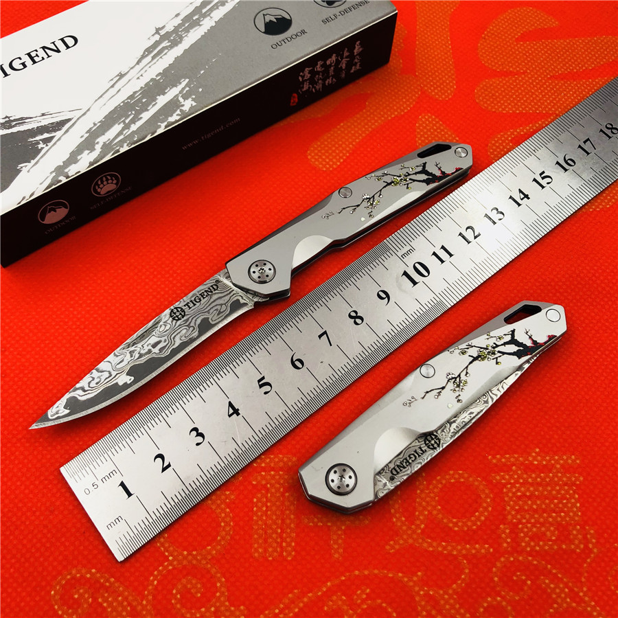 Changfeng TIGEND CF5303 folding knife titanium alloy handle Damascus steel outdoor climbing tool
Changfeng TIGEND CF5303 folding knife titanium alloy handle Damascus steel outdoor climbing tool