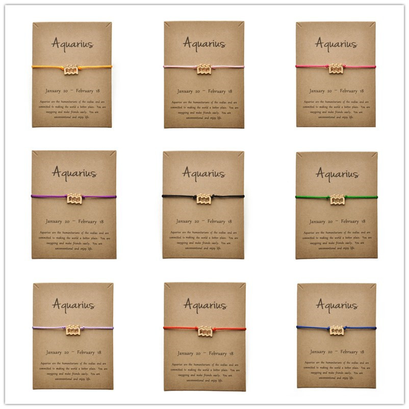 Hot Sale Fashion Jewelry Constellation 12 Aquarius Zodiac Bracelet Bangles For Women Lady Birthday
Hot Sale Fashion Jewelry Constellation 12 Aquarius Zodiac Bracelet Bangles For Women Lady Birthday