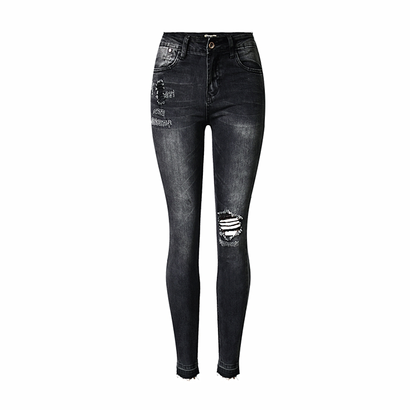 2020 Autumn winter fashion high waist slim stretch gray-black nine points jeans women casual tassel ripped jeans for women K198
2020 Autumn winter fashion high waist slim stretch gray-black nine points jeans women casual tassel ripped jeans for women K198