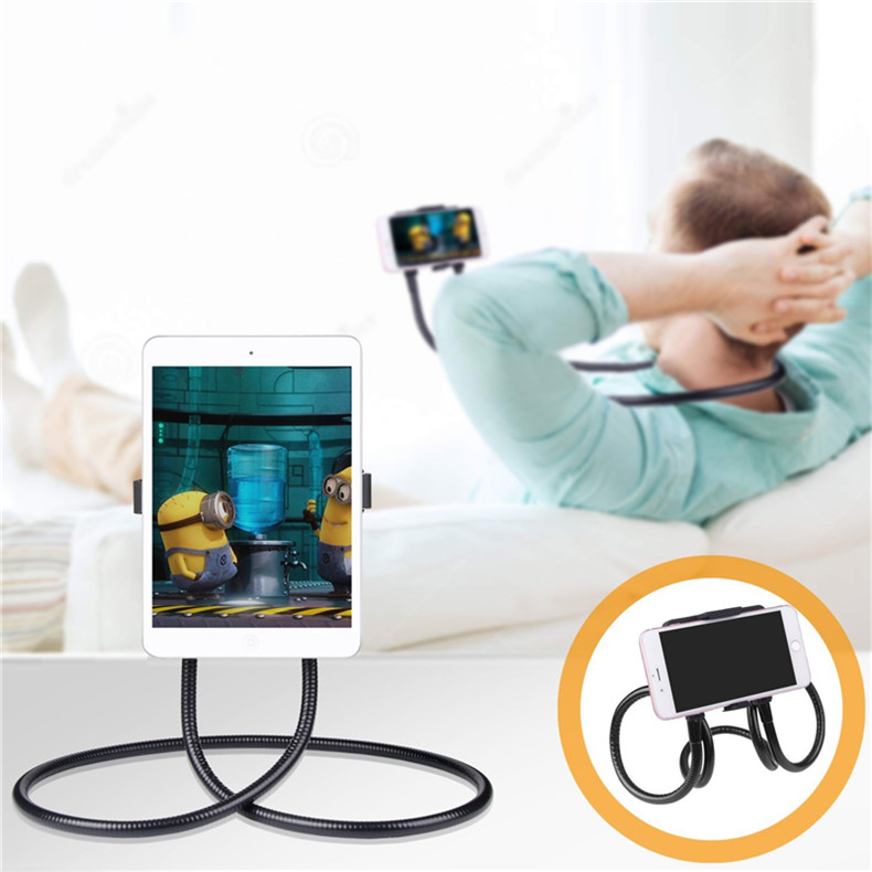 Lazy Bracket Universal 360 Degree Rotation Flexible Hanging Phone Selfie Holder Neck Bed Mount Anti-skid Support For iPhone Android Tablet
Lazy Bracket Universal 360 Degree Rotation Flexible Hanging Phone Selfie Holder Neck Bed Mount Anti-skid Support For iPhone Android Tablet