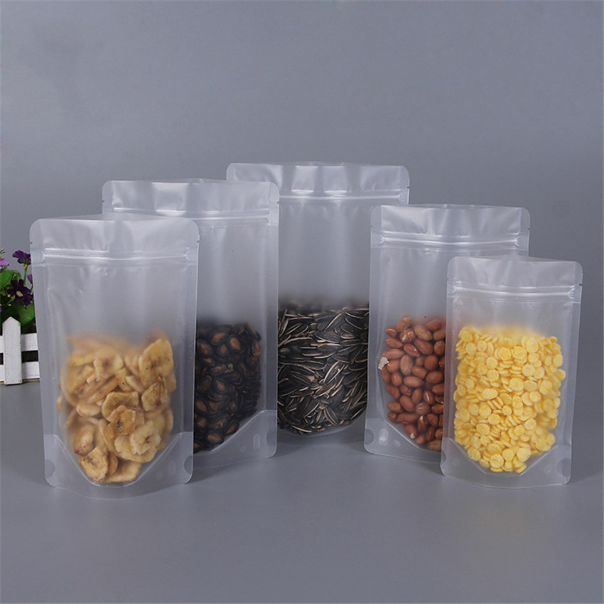 Plastic Packaging Bag Frosted Transparent Sealed Bag For Dried Fruit Food Candy Stand Up Packing Bags A03
Plastic Packaging Bag Frosted Transparent Sealed Bag For Dried Fruit Food Candy Stand Up Packing Bags A03
