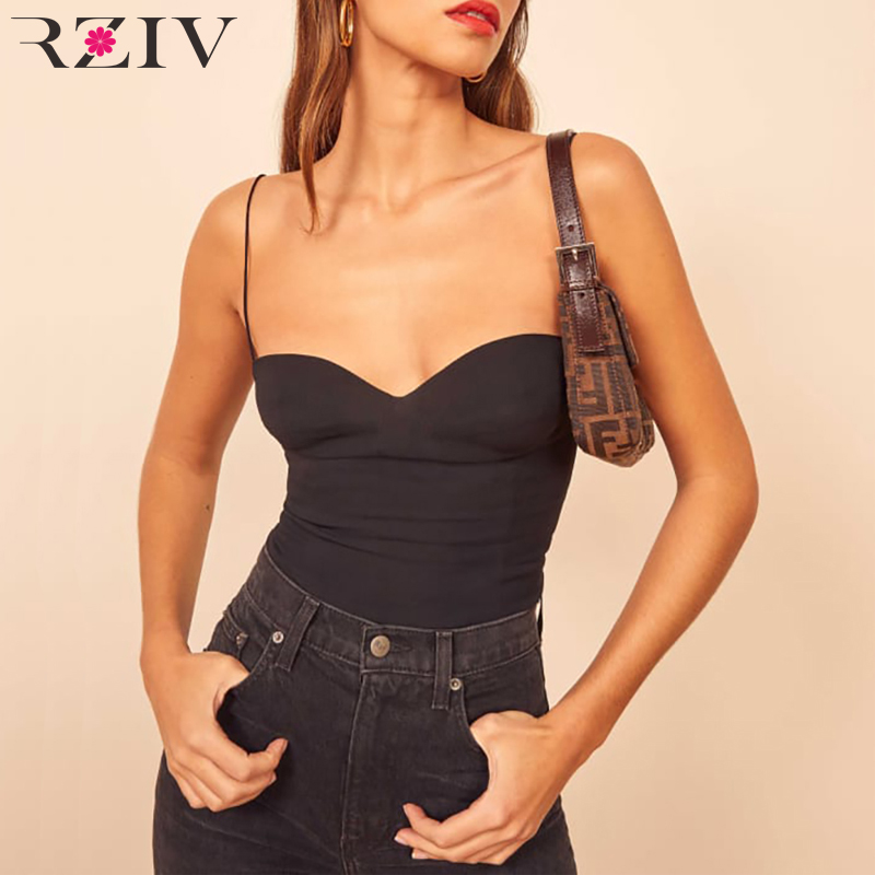 RZIV Sexy Spaghetti Slip Tanks and Camis Female Fashion Casual Black Tops Tanks Solid Color Holiday Underwe
RZIV Sexy Spaghetti Slip Tanks and Camis Female Fashion Casual Black Tops Tanks Solid Color Holiday Underwe