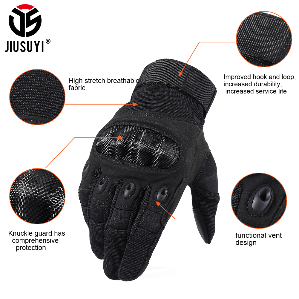 New Brand Tactical Gloves Military Army Paintball Airsoft Shooting Police Hard Knuckle Combat Full Finger Driving Gloves Men CJ191225