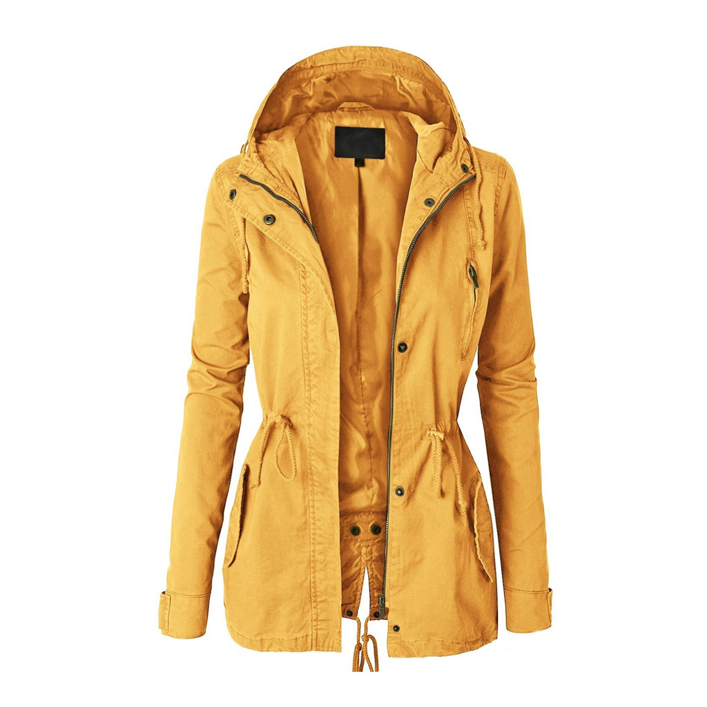 JAYCOSIN Ladies Hoodie Sweatshirt Zip Up Plain Jacket Hooded Womens Jumper Hoody Coat Top long sleeve hooded jacket Sweatshirt