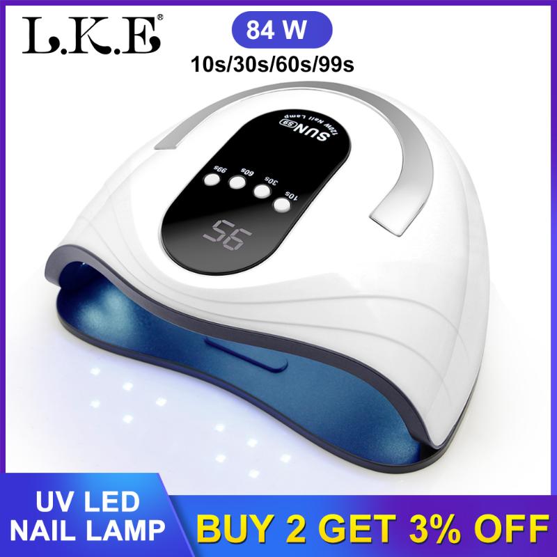 LEK Nail Dryer LED Nail Lamp For Manicure With Auto Sensing LCD Display 42 Pcs Light Bead Quick Curing UV lamp, 24w plus pink
LEK Nail Dryer LED Nail Lamp For Manicure With Auto Sensing LCD Display 42 Pcs Light Bead Quick Curing UV lamp, 24w plus pink