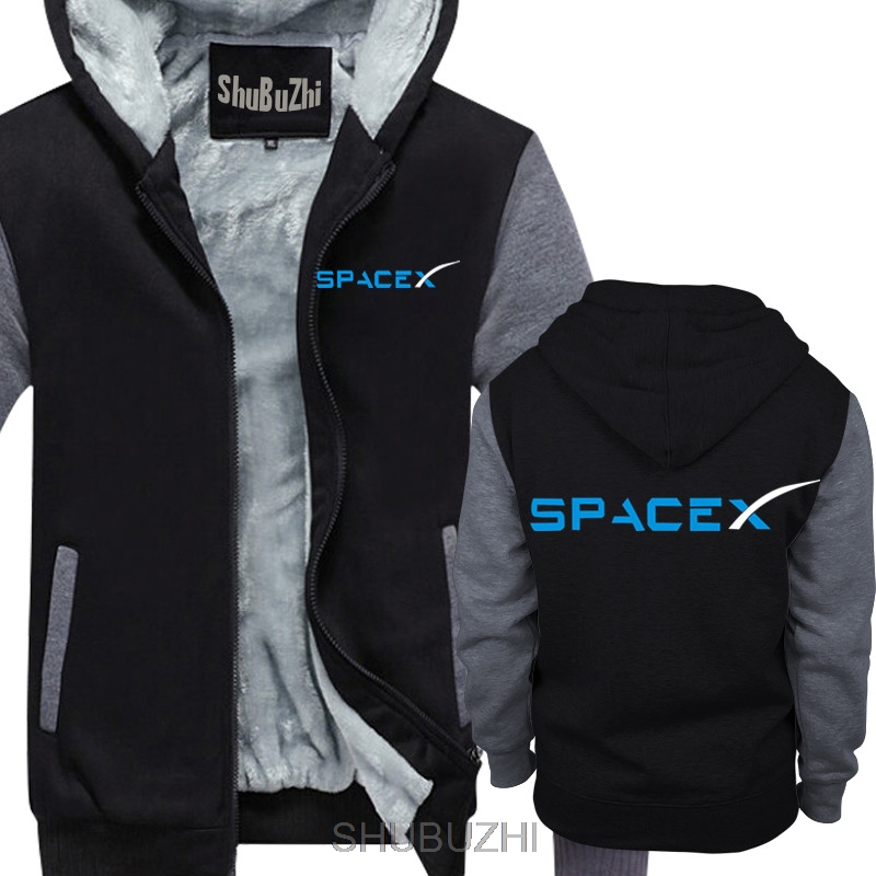 

SPACEX SPACE X SPACE-X ELON MUSK FAN SPACE SCIENCE LOGO hoodie FALCON men thick hoodies warm coat sbz4464, Black grey