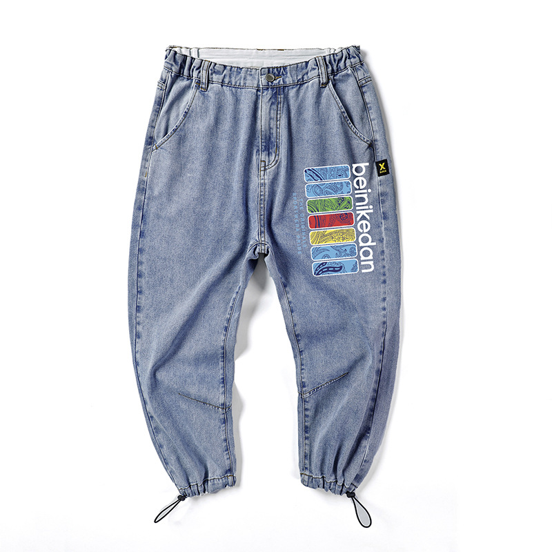 Loose jeans long men brand printing high-quality casual cotton trend men jeans large size 28-48 new fashion, Gray
Loose jeans long men brand printing high-quality casual cotton trend men jeans large size 28-48 new fashion, Gray