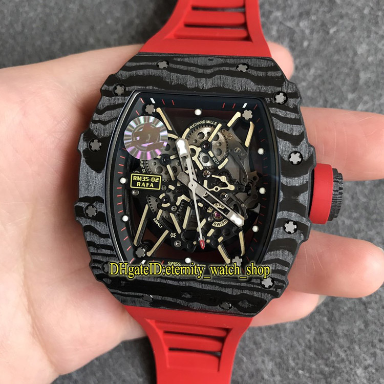 eternity ZFF V2 Super Version 35-02 NTPT Whole Carbon Fiber Case RM.RMUL3 Automatic RM 35-02 Mens Watch Sapphire Rubber Strap Sport Watches, Box
eternity ZFF V2 Super Version 35-02 NTPT Whole Carbon Fiber Case RM.RMUL3 Automatic RM 35-02 Mens Watch Sapphire Rubber Strap Sport Watches, Box