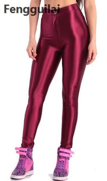 2018 American Style Pencil Pants Shiny Disco Pants High Waist Women 's Trousers Leggings Pants Y190430, Black
2018 American Style Pencil Pants Shiny Disco Pants High Waist Women 's Trousers Leggings Pants Y190430, Black