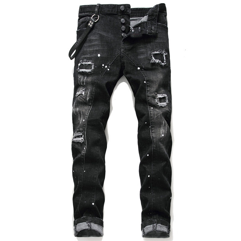 Unique Mens Distressed Ripped Blue Skinny Jeans Fashion Designer Slim Fit Washed Motocycle Denim Pants Panelled Hip Hop Biker Trousers 1046, 1023
Unique Mens Distressed Ripped Blue Skinny Jeans Fashion Designer Slim Fit Washed Motocycle Denim Pants Panelled Hip Hop Biker Trousers 1046, 1023