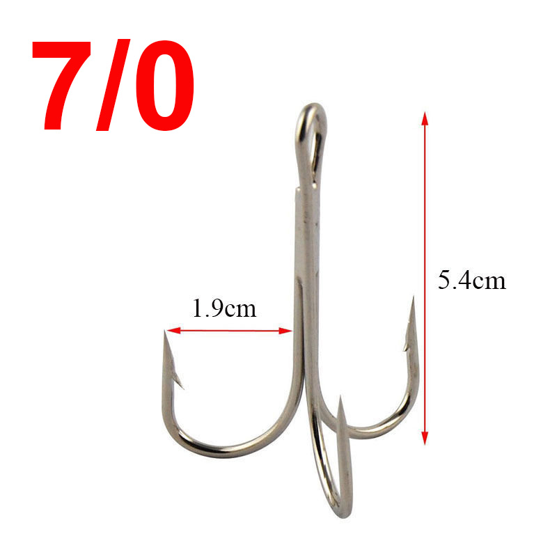 Easy Catch 100pcs 3551 Fishing Hooks Big game Fishing Treble Hooks Artificial Bait Fishhooks Size 60 70 80 1001