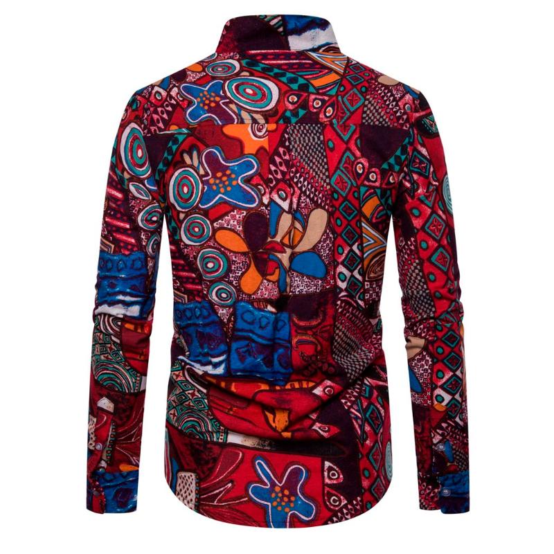 Men Casual Shirts Ethnic Regular Single Breasted Men's Shirt Long Sleeve Cotton Linen Printing Hawaiian Tops, Multicolor
Men Casual Shirts Ethnic Regular Single Breasted Men's Shirt Long Sleeve Cotton Linen Printing Hawaiian Tops, Multicolor