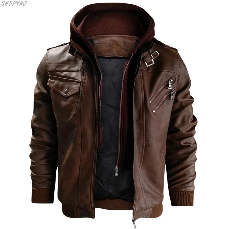 Windbreaker Hooded PU Jacket Male Outwear Waterproof Jackets And Coats For Men Mens Warm Jacket Winter Motorcycle Leather, Black
Windbreaker Hooded PU Jacket Male Outwear Waterproof Jackets And Coats For Men Mens Warm Jacket Winter Motorcycle Leather, Black