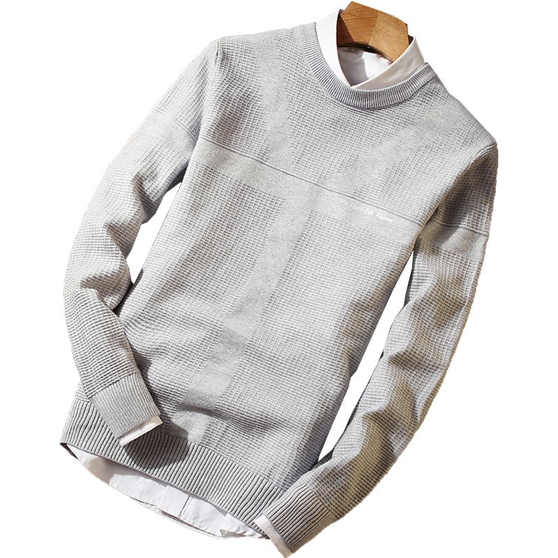 2018 New Autumn Winter Men's Fashion Thin Slim Wild Bottoming Jersey O-Neck 100%Polyester Plaid Warmer Pullover Sweater W372, Black
2018 New Autumn Winter Men's Fashion Thin Slim Wild Bottoming Jersey O-Neck 100%Polyester Plaid Warmer Pullover Sweater W372, Black