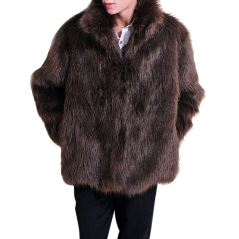 Men's Fur & Faux Leather Luxury Trendy Sleeve Jacket Solid Features Full Artificial Coat Long Parker, Black
Men's Fur & Faux Leather Luxury Trendy Sleeve Jacket Solid Features Full Artificial Coat Long Parker, Black