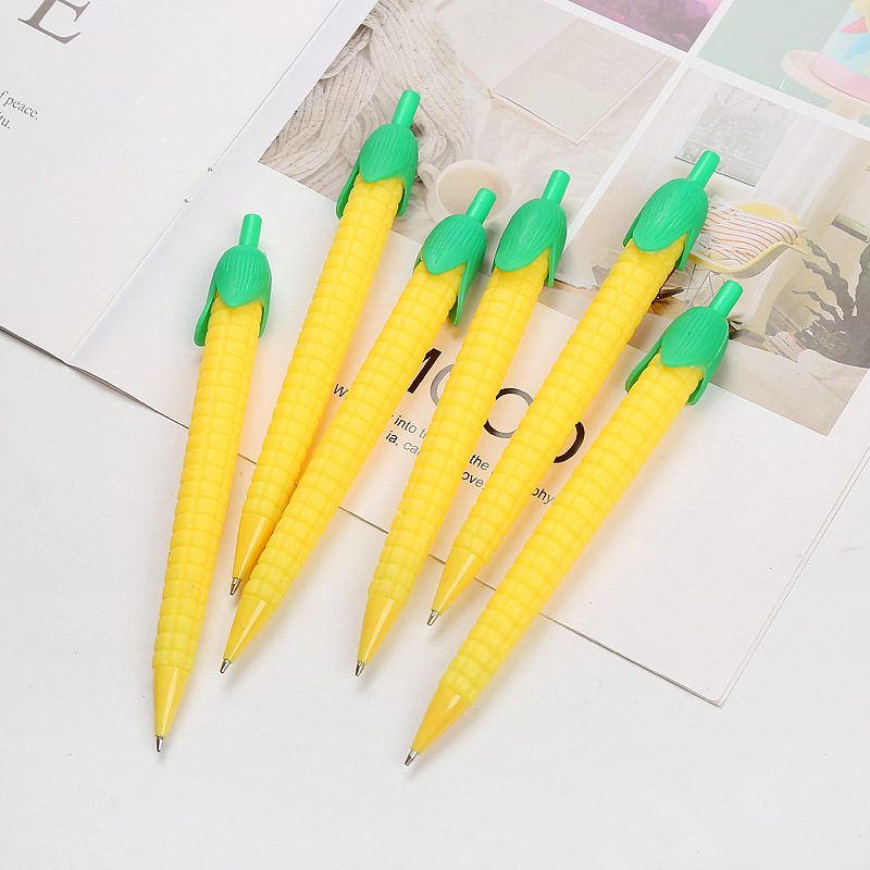 Ballpoint Pens 36 pcs/lot 0.5/0.7mm Cactus Corn Mechanical Pencil Cute Carrot Automatic Drawing Pen School writing Supplies Stationery gift