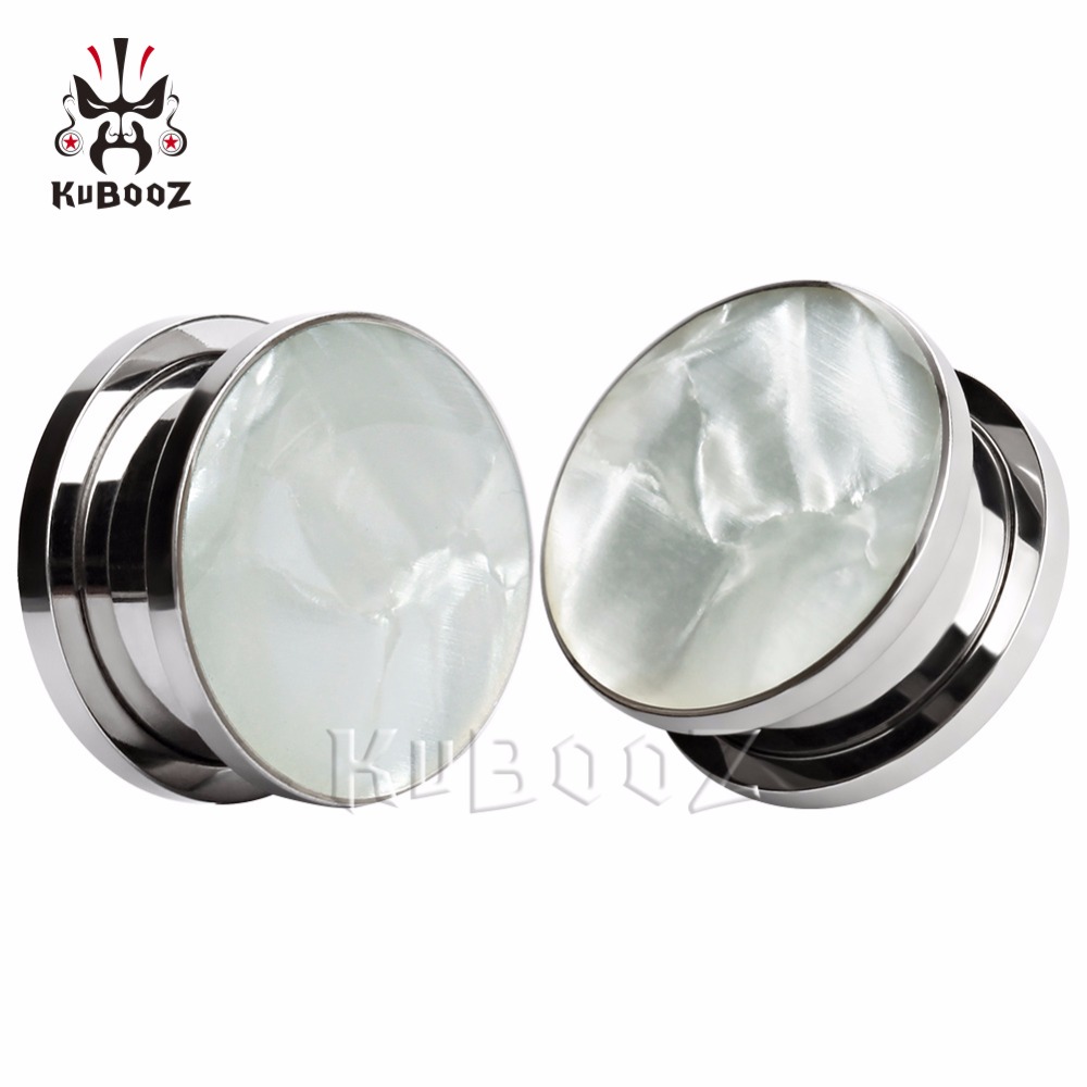KUBOOZ Gauges Ear Tunnels Plugs Piercing Sea Shell Stainless Steel Screw Expander Body Jewelry Earrings Gift 2PCS 6mm to 25mm
KUBOOZ Gauges Ear Tunnels Plugs Piercing Sea Shell Stainless Steel Screw Expander Body Jewelry Earrings Gift 2PCS 6mm to 25mm