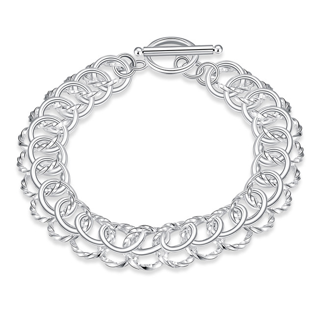 Hot sale best gift 925 silverCentipede TO bracelet DFMCH022,Brand new fashion 925 sterling silver plated Chain link bracelets high grade