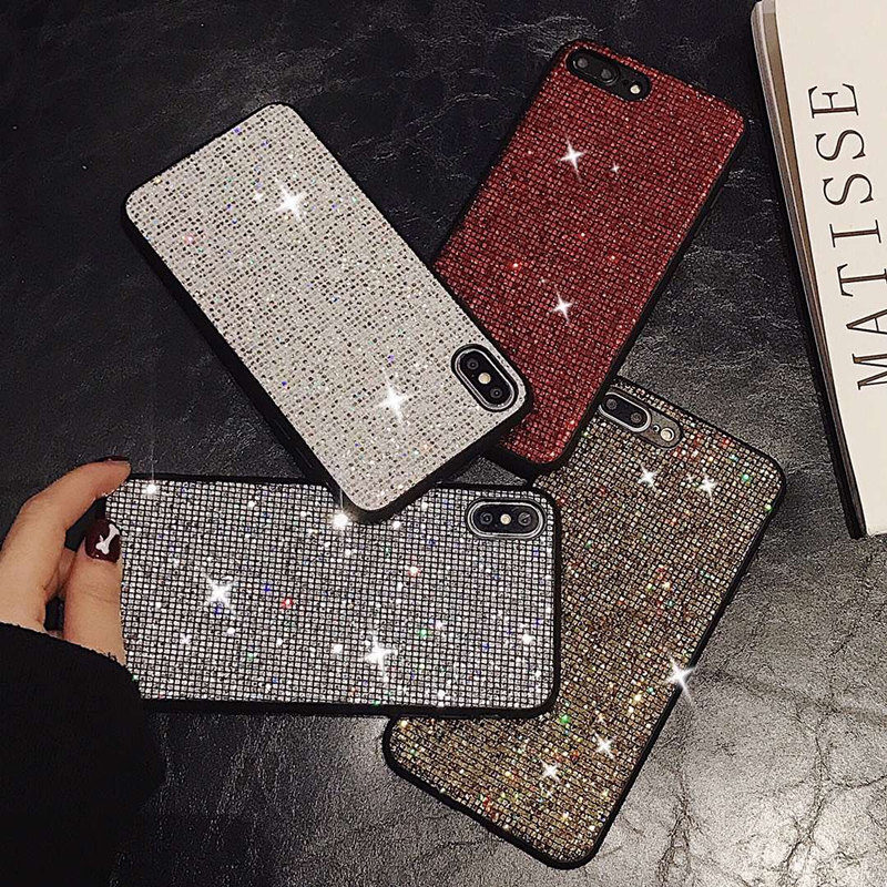 For Samsung S10 plus S8 S9plus note8 note9 Phone Case fashion Full body Diamond TPU Cover for iPhone 67 8plus iphone X XR XS MAX