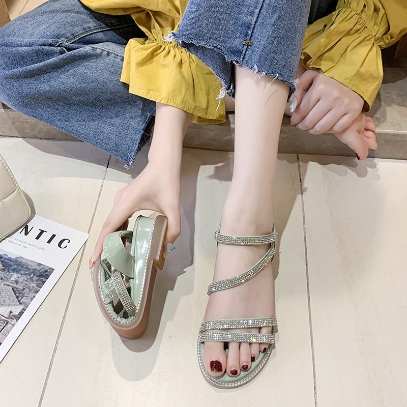 Rimocy Low Wedges Heels Crystal Sandals Women Summer 2020 Fashion Bling Soft Bottom Gladiator Shoes Woman Straps Sandalis Mujer, Beige
Rimocy Low Wedges Heels Crystal Sandals Women Summer 2020 Fashion Bling Soft Bottom Gladiator Shoes Woman Straps Sandalis Mujer, Beige