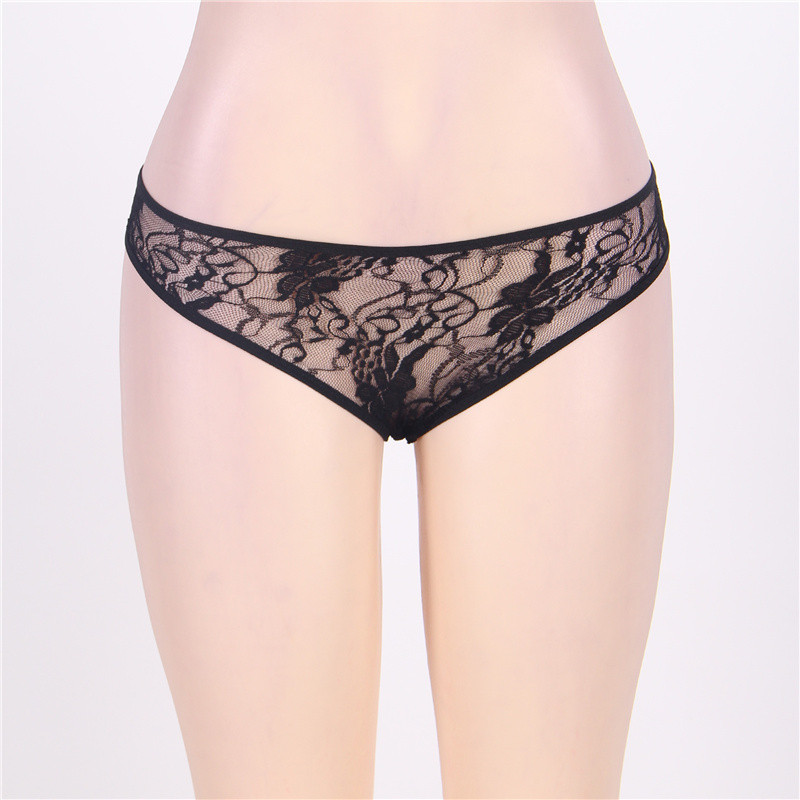 Sexy Tanga with Bowknot Panties Women Cheeky Low Waist Lace and Mesh Underwear Lingerie Plus Size 5XL 6XL Crotchless Bragas Mujer