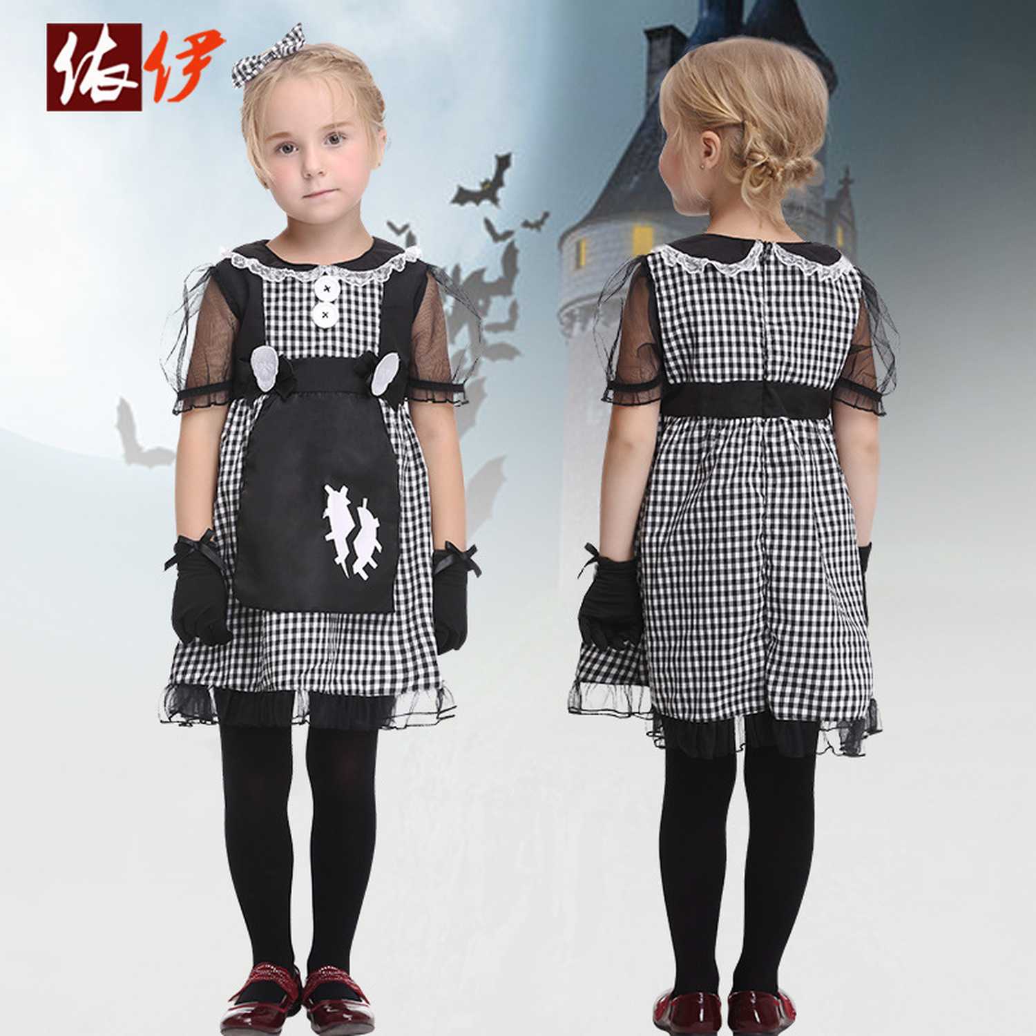 Kids Costume Halloween Cosplay Performance Costumes Maids Anime Role Playing Party Dancing Holiday Dress Set Halloween Costume, Gray
Kids Costume Halloween Cosplay Performance Costumes Maids Anime Role Playing Party Dancing Holiday Dress Set Halloween Costume, Gray