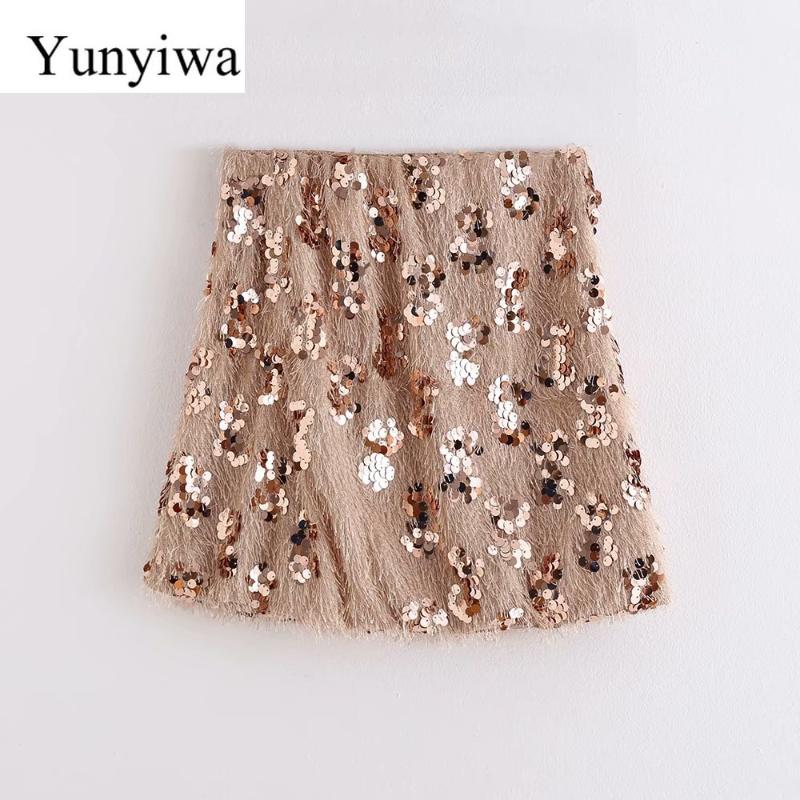 2019 Women Fashion Sequins Tassel Decorate Mini Skirt Faldas Mujer High Street Ladies Side Zipper Chic Skirts, As picture
2019 Women Fashion Sequins Tassel Decorate Mini Skirt Faldas Mujer High Street Ladies Side Zipper Chic Skirts, As picture