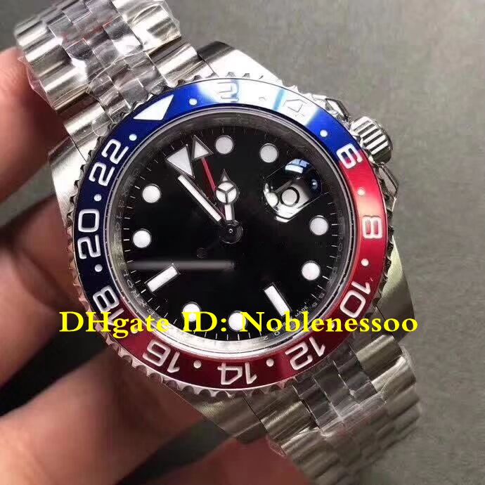 2 Color Super Mens 40mm 904L Steel Watch Ceramic Basel World GMT Pepsi Red Blue Bezel N Factory NoobF 2813 Automatic Men's Watches, 01
2 Color Super Mens 40mm 904L Steel Watch Ceramic Basel World GMT Pepsi Red Blue Bezel N Factory NoobF 2813 Automatic Men's Watches, 01