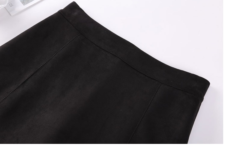 New design womens european fashion high waist a-line short suede leather short skirt plus size XSSMLXLXXL3XL