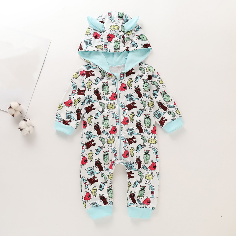 Baby Boys Clothes Cotton Long sleeved Cartoon Printed Baby Romper Hooded Toddler Jumpsuits 3-18M1, Blue
Baby Boys Clothes Cotton Long sleeved Cartoon Printed Baby Romper Hooded Toddler Jumpsuits 3-18M1, Blue