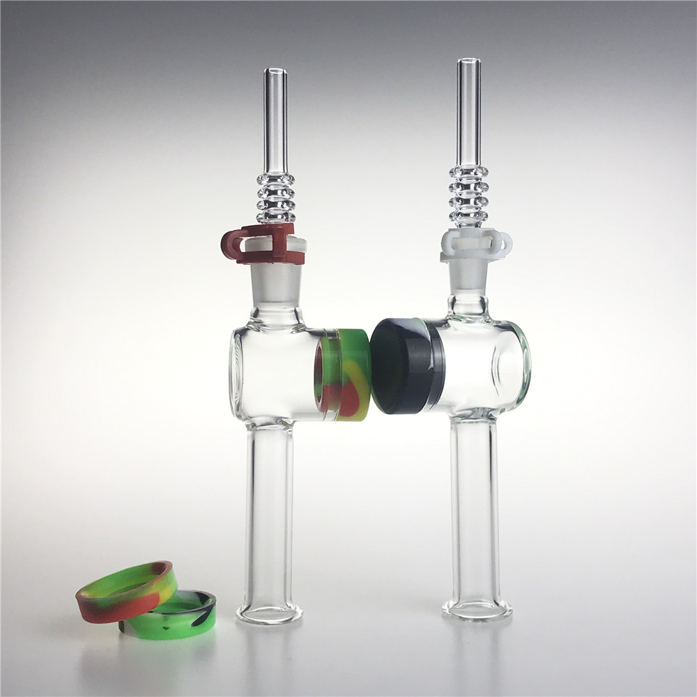 New 10mm 14mm Glass Nectar Collector Kit with 7.5 Inch 10ML Silicone Container Reclaimer Keck Clips Quartz Tip Nector Collector
New 10mm 14mm Glass Nectar Collector Kit with 7.5 Inch 10ML Silicone Container Reclaimer Keck Clips Quartz Tip Nector Collector