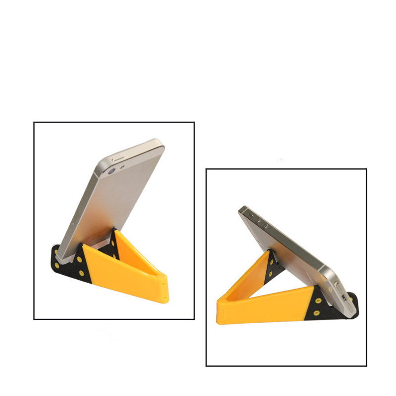 V Shaped Phone Holder for IPhone Samsung Huawei Desktop Foldable Cell Phone Mount Universal Tablet Stand Wholesale Free Shipping