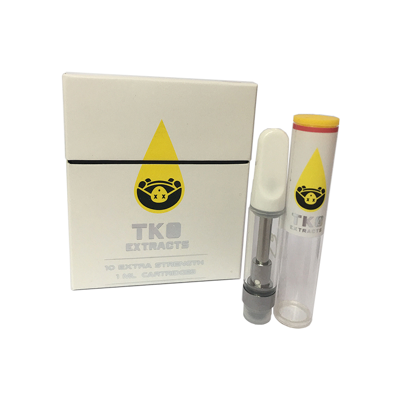 TKO Ceramic Coil Cartridge Atomizer Black White Vape Carts 0.8ml 1ml Empty 510 Thread Thick Oil with Packaging Vaporizer
TKO Ceramic Coil Cartridge Atomizer Black White Vape Carts 0.8ml 1ml Empty 510 Thread Thick Oil with Packaging Vaporizer
