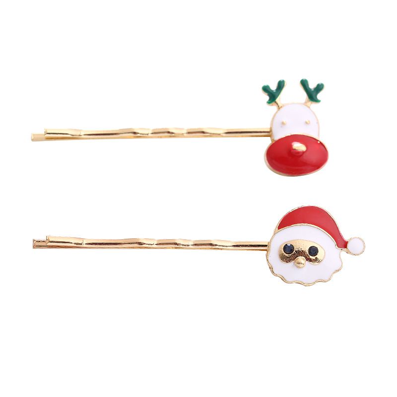 O 2019 New Hairpin Alloy Color Christmas Series Santa Claus Elk Bangs Hairpin Cute Christmas Hairpins Accessory
O 2019 New Hairpin Alloy Color Christmas Series Santa Claus Elk Bangs Hairpin Cute Christmas Hairpins Accessory
