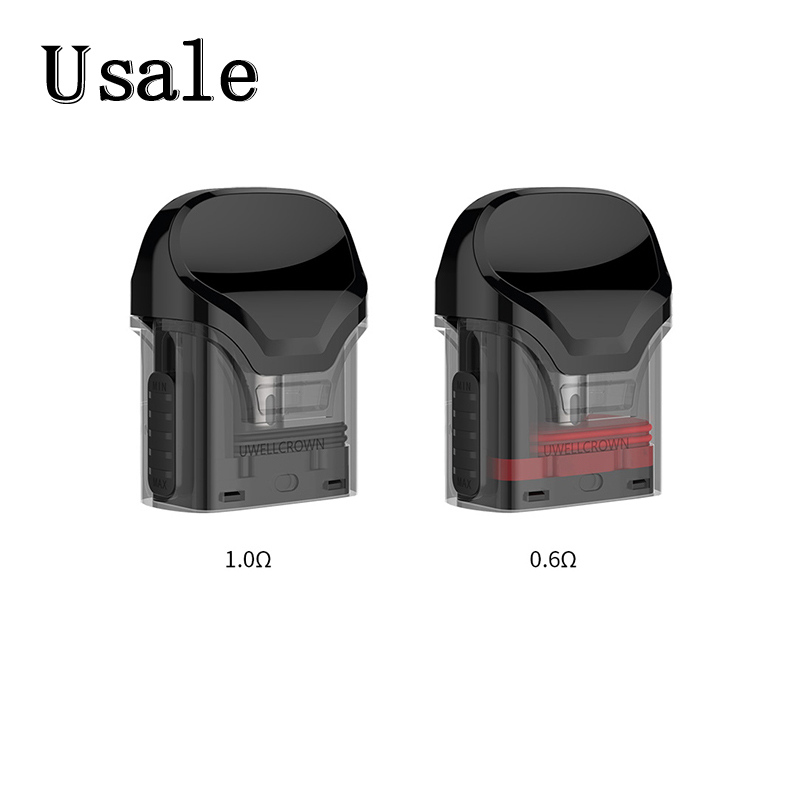 2pcs/Pack Uwell Crown Pod Cartridge 3ml Capacity Tank with 0.6ohm 1.0ohm Coils Replacement Cartridge For Crown Pod Kit 100% Original
2pcs/Pack Uwell Crown Pod Cartridge 3ml Capacity Tank with 0.6ohm 1.0ohm Coils Replacement Cartridge For Crown Pod Kit 100% Original