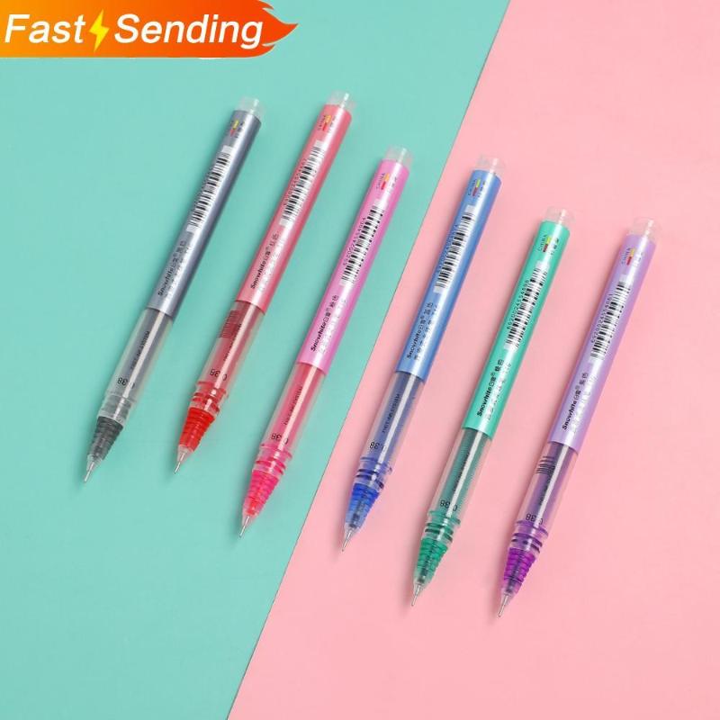 JIANWU 6pcs/set colourful Straight liquid gel pen 0.38mm Bright ink journal pen Cute student writing Office Supplies
JIANWU 6pcs/set colourful Straight liquid gel pen 0.38mm Bright ink journal pen Cute student writing Office Supplies