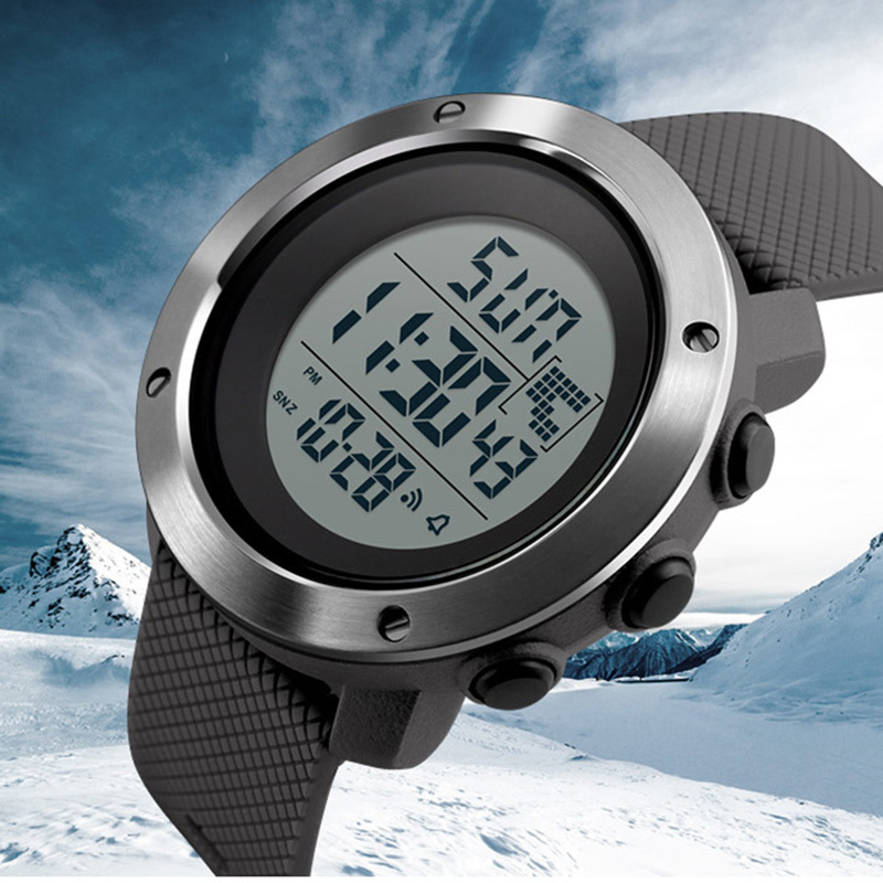 Mens Sports Watches Women Dive 50m Digital LED Military Watch Men Fashion Casual Electronics Wristwatches reloj hombre SKMEI LY191213, Men green