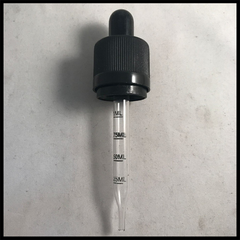 Black And White Caps For Glass Bottles 18410 Child Tamperproof Cap Match With 30ml Glass Bottles Measurement Glass Dropper 77mm1451471