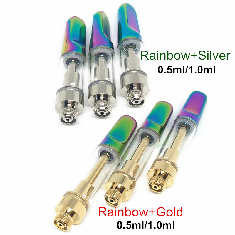 510 Vape Cartridges 0.5ml 1.0ml Rainbow Colourful Ceramic Coil Vaporizer Cartridge for thick oil cartridge
510 Vape Cartridges 0.5ml 1.0ml Rainbow Colourful Ceramic Coil Vaporizer Cartridge for thick oil cartridge