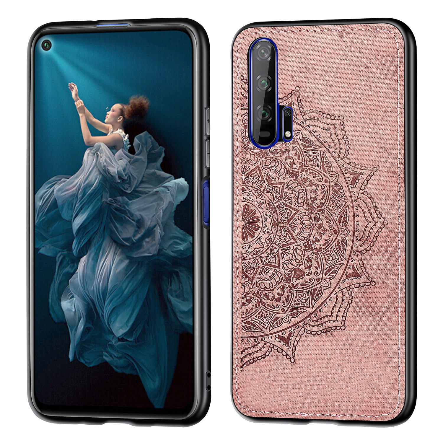 Mobile Phone Back Case For Huawei Honor 20-Pro PU Leather Cover Emboseed Datura Flower Anti-Skid Cloth Surface (Model:Honor20Pro), Black
Mobile Phone Back Case For Huawei Honor 20-Pro PU Leather Cover Emboseed Datura Flower Anti-Skid Cloth Surface (Model:Honor20Pro), Black