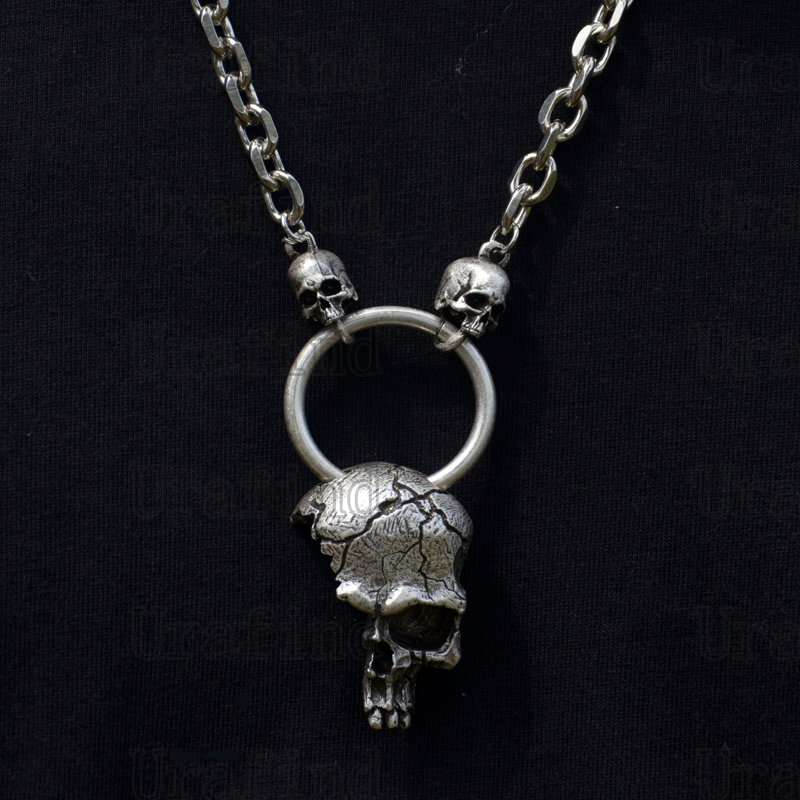 Half Skull Pendant Necklace For Men Metal Biker Necklace Gothic Punk Jewelry 
Half Skull Pendant Necklace For Men Metal Biker Necklace Gothic Punk Jewelry