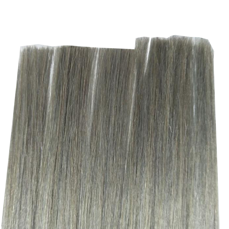 Pu Tape Remy Hair Brazilian grey Skin weft Hair Extensions Gray Color 2.5g pc 200Gr Lot Free DHL