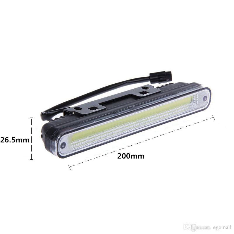 Ultra Bright LED DRL COB Daytime Running Light 12W Waterproof Auto Car Driving Daylight Fog Head Lamp Universal