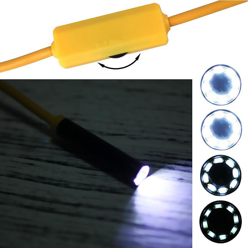 IP68 Waterproof F130 WiFi Endoscope Digital Inspection Cameras 2MP HD 1200P 8 LED 8mm Lens Industrial Borescope Camera For Auto Repair Tool