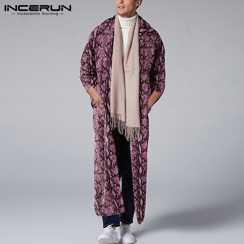 INCERUN Men Leopard Print Outerwear 3/4 Sleeve Fashion Open Stitch Long Trench Coats Streetwear Casual Thin Men Cloak -5XL 2019, As picture
INCERUN Men Leopard Print Outerwear 3/4 Sleeve Fashion Open Stitch Long Trench Coats Streetwear Casual Thin Men Cloak -5XL 2019, As picture