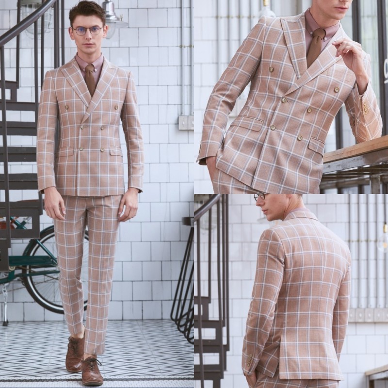New Arrival Young Men Suits Groom Wear Wedding Tuxedos Two Pieces (Jacket+Pants) Party Custom Made Blazer