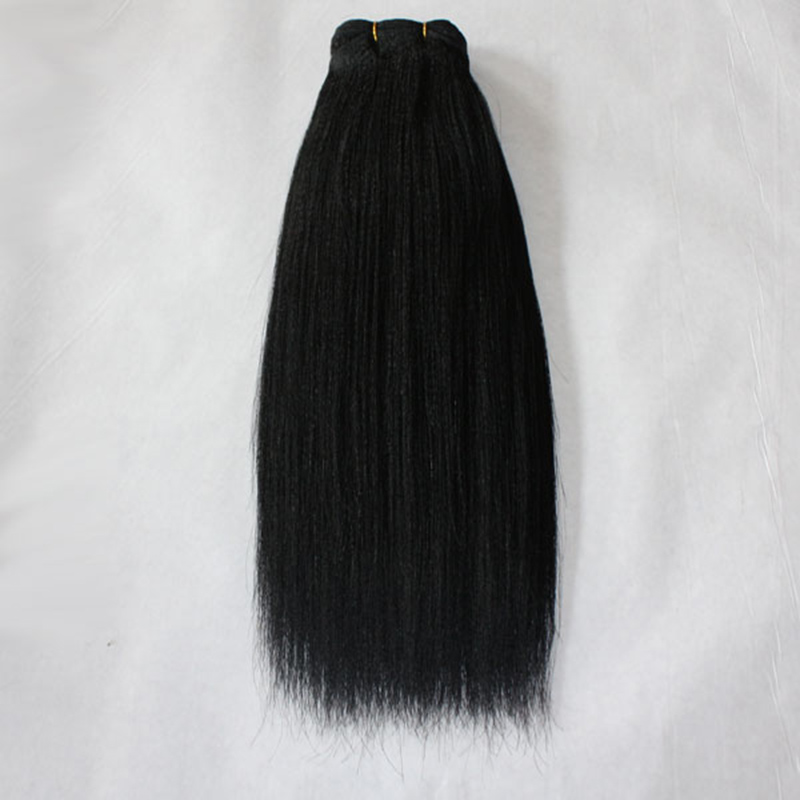 elibess brand great quality human brazilian virgin hair yaki straight hair virgin hair bundle 3pcs 100g one piece