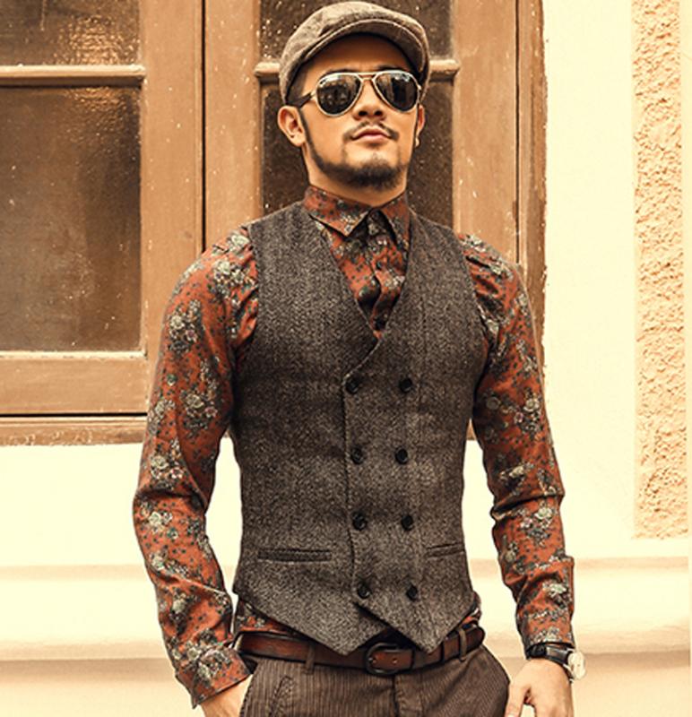 Mens Double Breasted Vest Men Dress Suit Vest Men Formal Grey Suit Gilet Slim Business Jacket Tops homme 2016 spring, Dark grey
Mens Double Breasted Vest Men Dress Suit Vest Men Formal Grey Suit Gilet Slim Business Jacket Tops homme 2016 spring, Dark grey