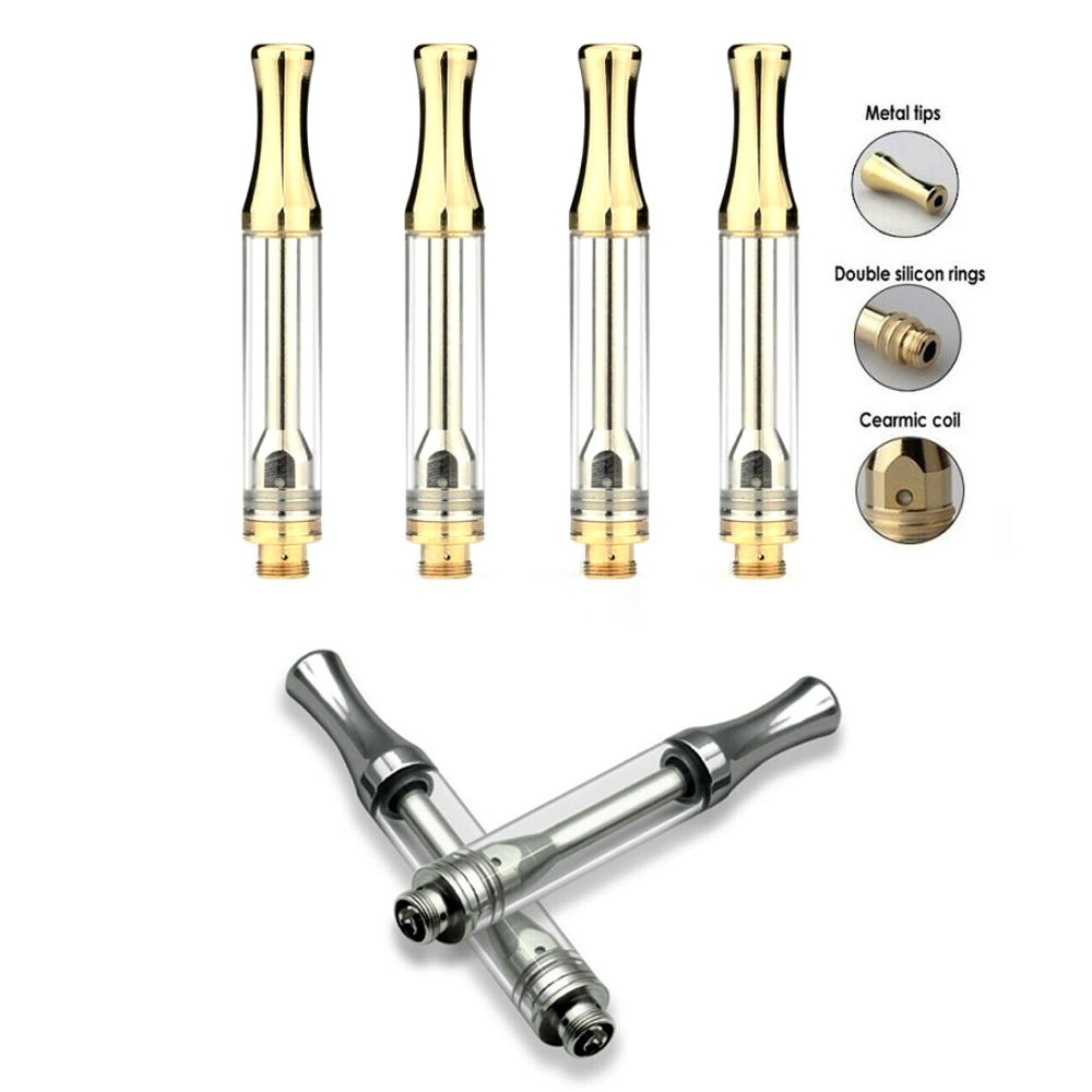 2020 hot sell 510 Thread Pen Vape Oil Cartridge Ceramic Coil Tank 1ML US Stock wholesale disposal gold/silver color copper zinc alloy
2020 hot sell 510 Thread Pen Vape Oil Cartridge Ceramic Coil Tank 1ML US Stock wholesale disposal gold/silver color copper zinc alloy